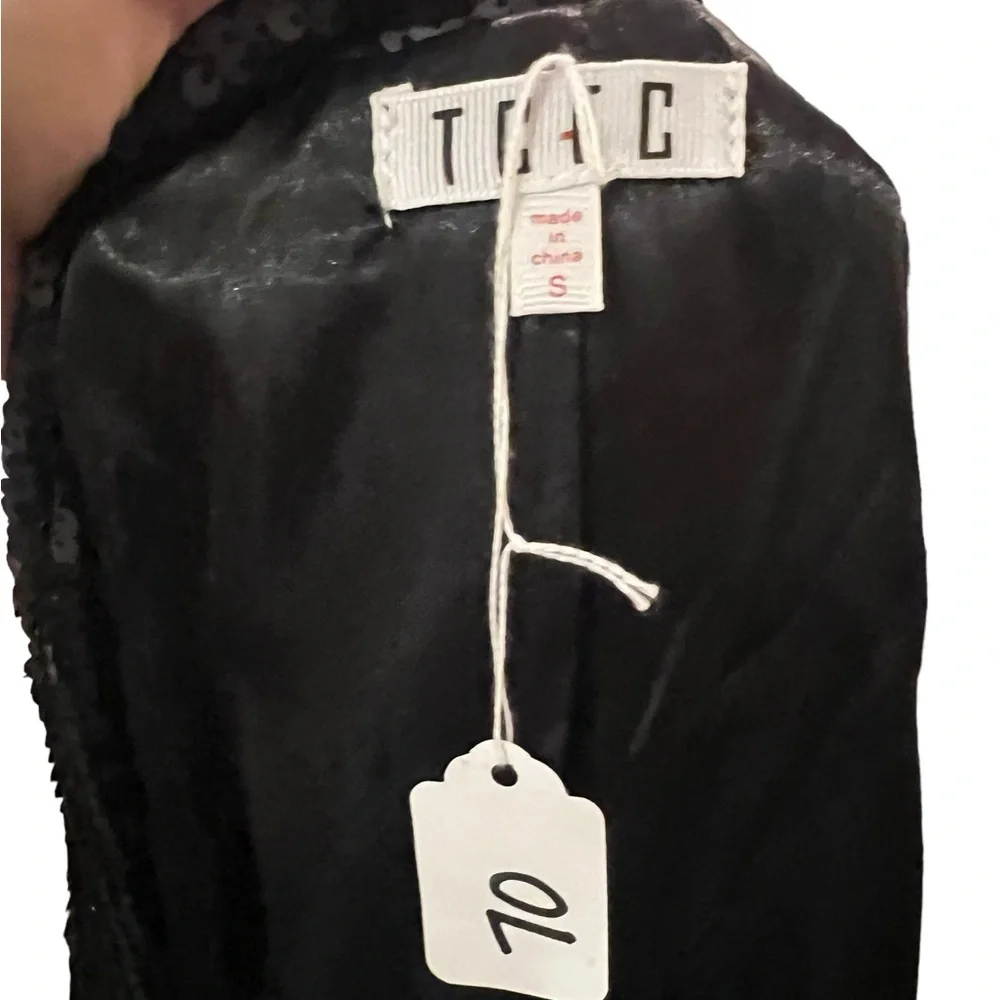 NWT Black sequined blazer